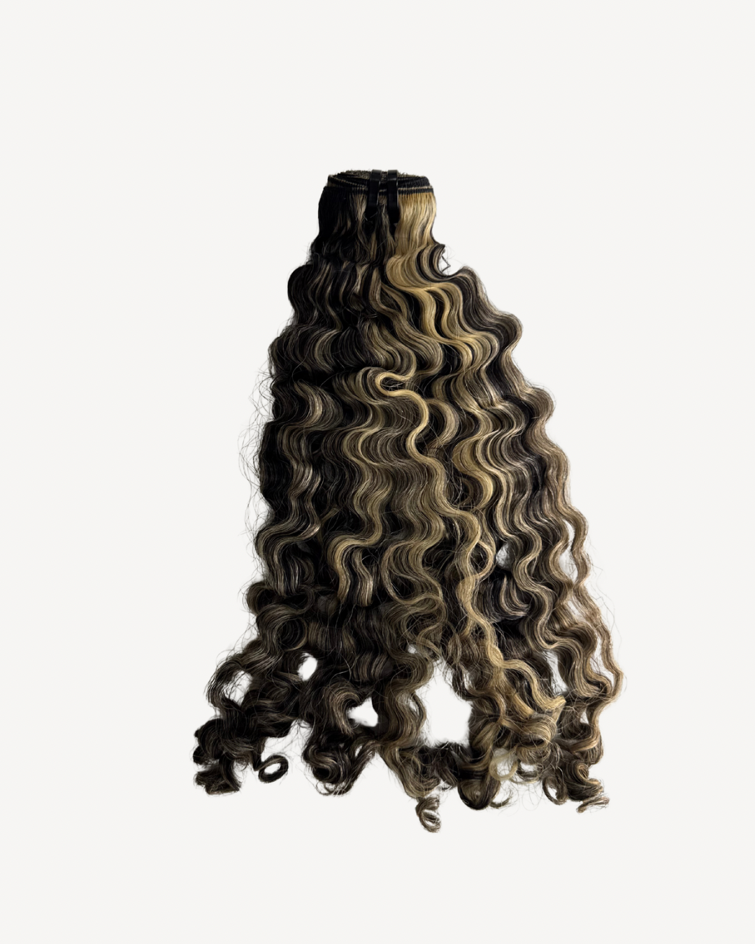 Highlight Blonde Burmese Curly U-Part Wig